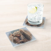 Angels Glazen Onderzetter (Schuin)