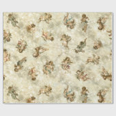  Angels Glittering Gold ID136 Cadeaupapier (Vlak)