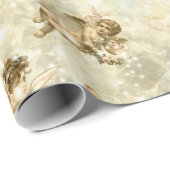  Angels Glittering Gold ID136 Cadeaupapier (Rol Hoek)