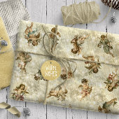 Angels Glittering Gold ID136 Cadeaupapier