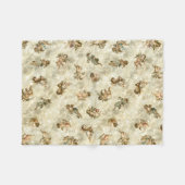  Angels Glittering Gold ID136 Fleece Deken (Voorkant (Horizontaal))