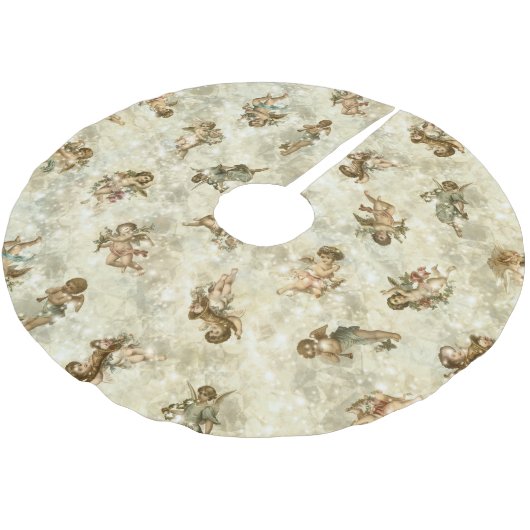 Angels Glittering Gold ID136 Kerstboom Rok (Gekanteld)