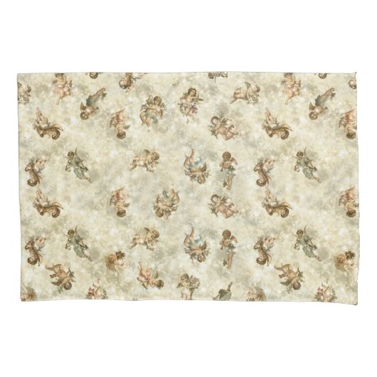 Angels Glittering Gold ID136 Kussensloop (Voorkant-Links)