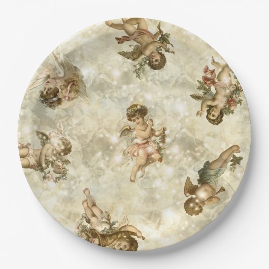  Angels Glittering Gold ID136 Papieren Bordje (Voorkant)