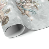 Angels Glittering Silver Sage ID136 Cadeaupapier (Rol Hoek)