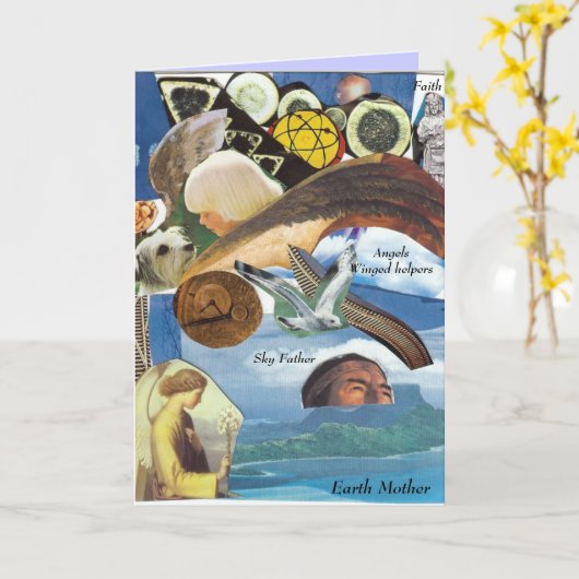 Angels Guides Soul Path collage kaart (Gele Bloem)