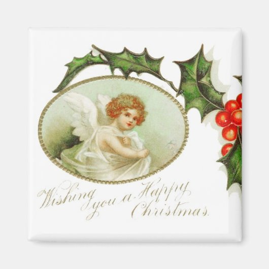Angel's Happy Kerstmis  Magnet (Voorkant)