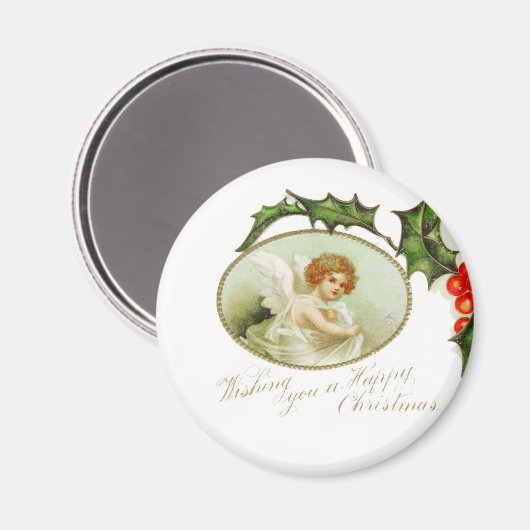 Angel's Happy Kerstmis  Magnet (Voorkant / Achterkant)