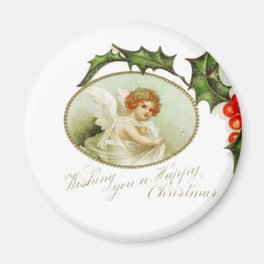 Angel's Happy Kerstmis  Magnet (Voorkant)
