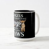 Angels hebben niet altijd een Chinees Lover Tweekleurige Koffiemok (Voorkant rechts)