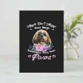 Angels hebben niet altijd wings Shih Tzu Bedankkaart (Staand voorkant)
