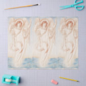 ANGELS IN BLAUW AANGEPASTE AFVALpapieren Tissuepapier (Craft)