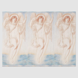 ANGELS IN BLAUW AANGEPASTE AFVALpapieren Tissuepapier