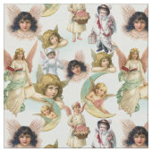  Angels in de Clouds Collage Stof (Close Up)