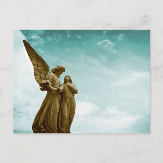 Angels in de hemel briefkaart (Voorkant)