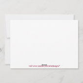 Angels in de Manger Card Feestdagenkaart (Achterkant)