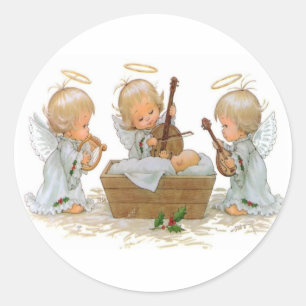 Angels in de Manger Sticker