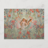 Angels in de tuin briefkaart (Voorkant)