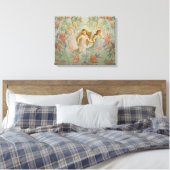 Angels in de tuin canvas afdruk (Insitu (Slaapkamer))