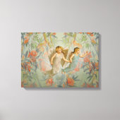 Angels in de tuin canvas afdruk (Voorkant)