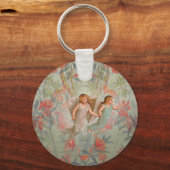 Angels in de tuin sleutelhanger (Voorkant)