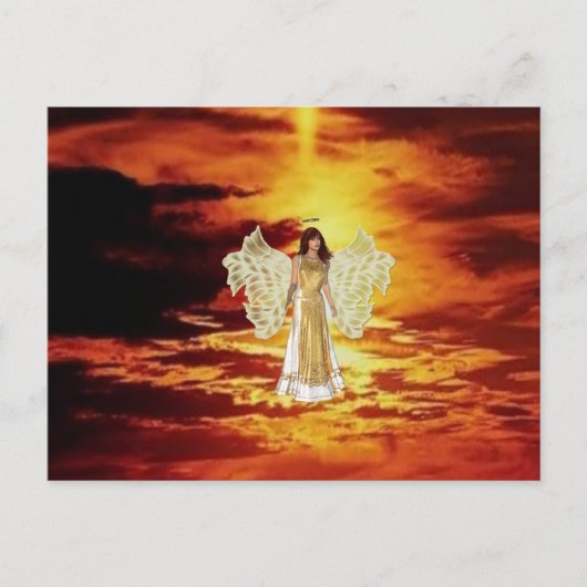 Angels in het Sky Briefkaart (Voorkant)