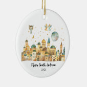 Angels in Jerusalem Uitzicht Kerstmisscene Keramisch Ornament (Rechts)