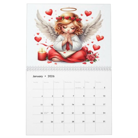 Angels in Love 2026 Kalender (Jan 2026)