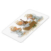 Angels in Manger Premium Magnet Magneet (Linkerzijde)
