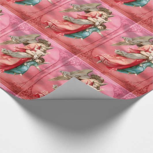 Angels in mid air Holiday Cadeaupapier (Hoek)