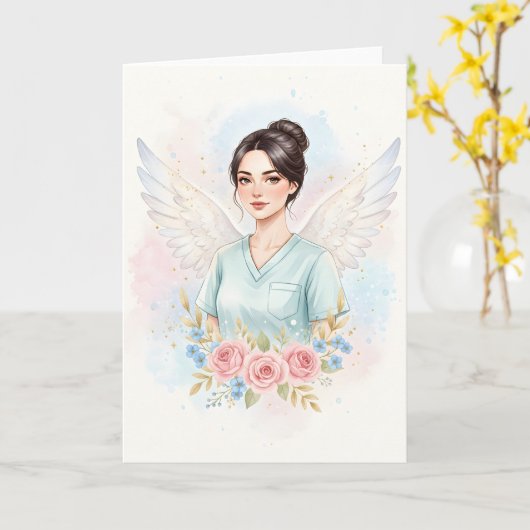 Angels in Scrubs   Kaart (Gele Bloem)