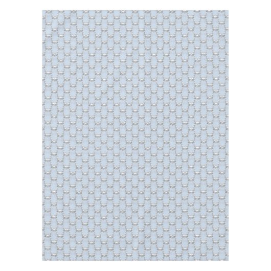  Angels in Sky Blue Floral Tafelkleed (Voorkant)