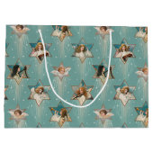  Angels in sterren met muziekinstrumenten Groot Cadeauzakje (Achterkant)