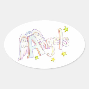 Angels Inspirerend Woord Art Decal Stickers