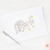 Angels Inspirerend Woord Art Decal Stickers (Envelop)
