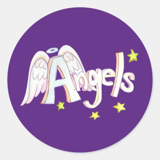 Angels Inspirerend Woord Kunst Sticker Decals (Voorkant)