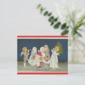  Angels Joyeux Noel Briefkaart (Staand voorkant)