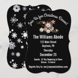 Angels, juwelen en mousserende bloemen Klassiek zw Kaart