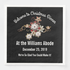 Angels, juwelen en mousserende bloemen Pop op zwar Servet