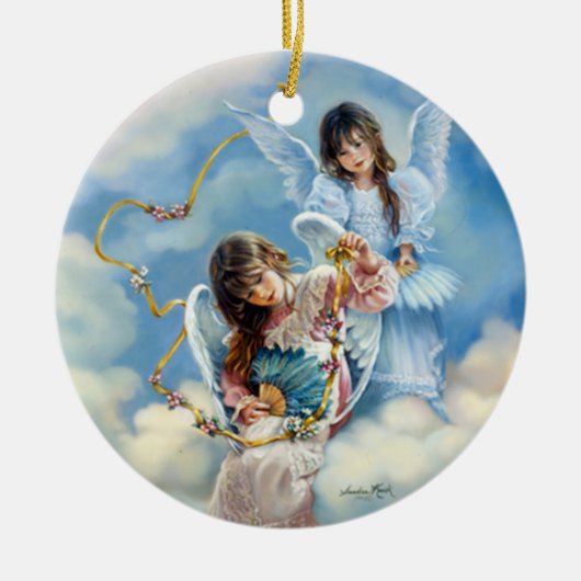 Angels Keramisch Ornament (Voorkant)
