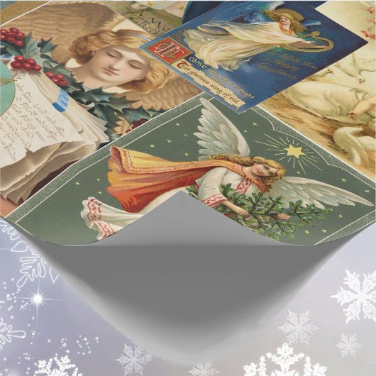 Angels Kerst Victoriaans Kaarten  Poses Cadeaupapier