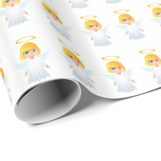 Angels Kerstcadeaupapier Cadeaupapier (Rol Hoek)