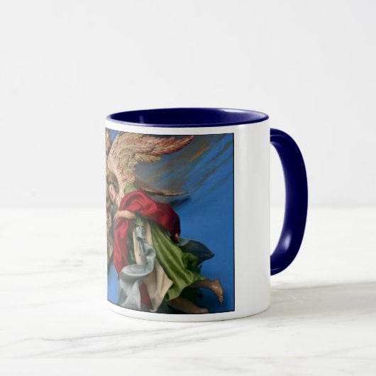 Angels kerstkoffie Mok (Voorkant rechts)