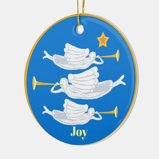 Angels Kerstmis Keramisch Ornament (Links)