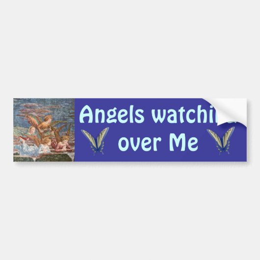 Angels kijken naar me bumper sticker (Voorkant)