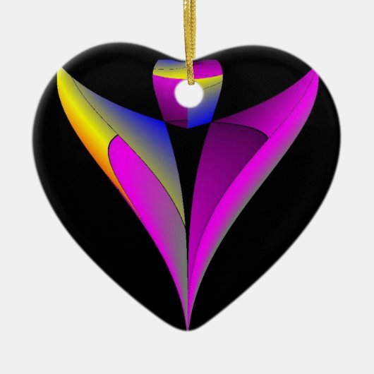 Angels kijkt over jou keramisch ornament (Voorkant)