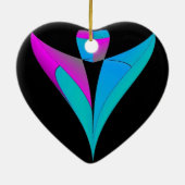 Angels kijkt over jou keramisch ornament (Achterkant)