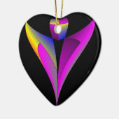 Angels kijkt over jou keramisch ornament (Links)