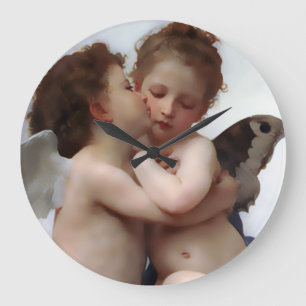 Angels Kiss Wall Clock Grote Klok