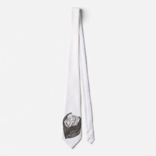 Angels Kissing , black and white Design Stropdas